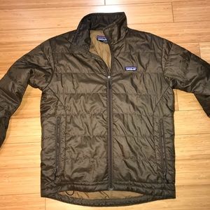 Patagonia brown puffer coat size small